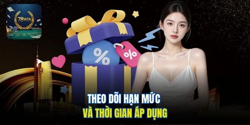 Theo dõi hạn mức và thời gian áp dụng